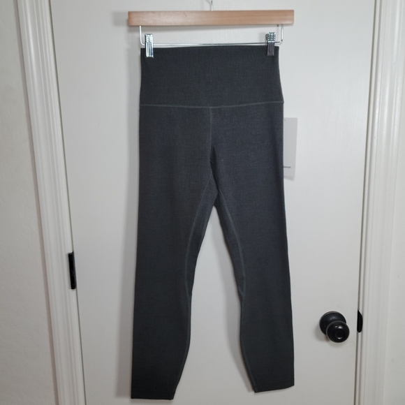 Lululemon Align High-Rise 25” Leggings Charcoal Grey Size 6 (NWT) - Picture 1 of 8